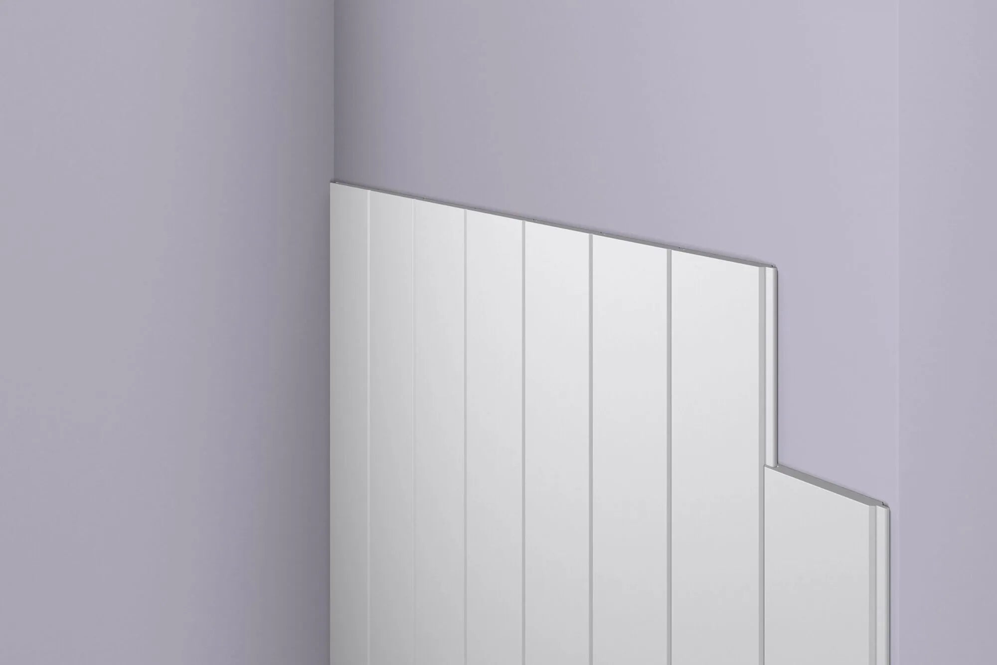 WG1 WALLSTYL WAINSCOTING PANEL MOULDING 2.44M - Dado Rail on grey background  | DecorMania UK